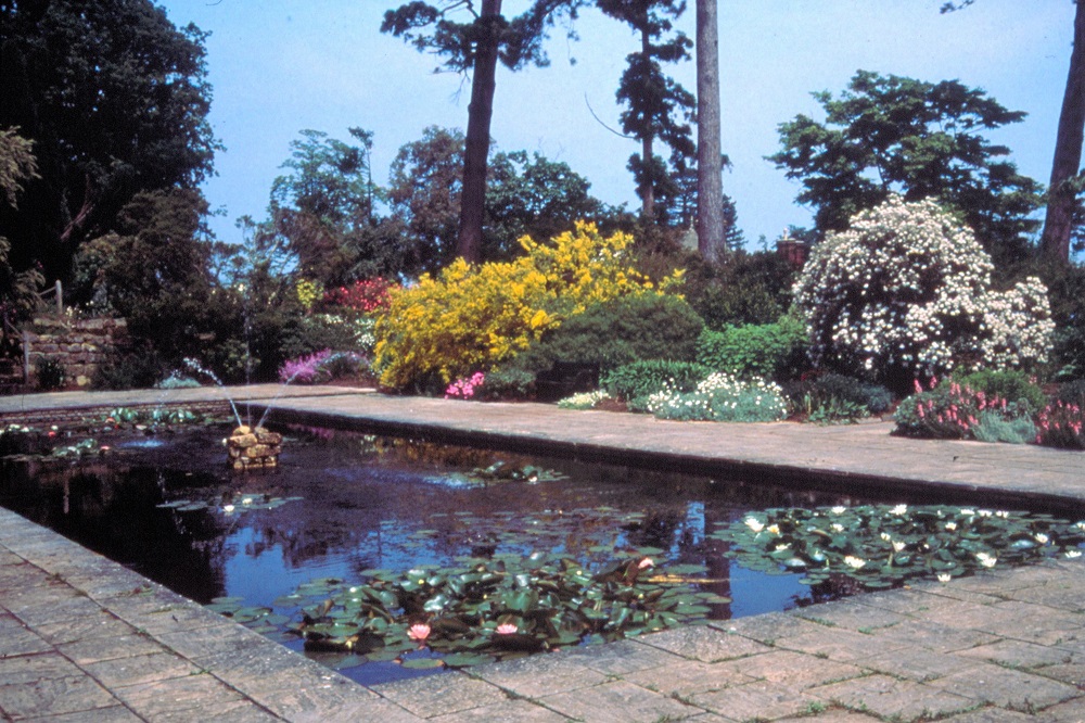 The Italian Garden was previously known as the 'Bride's Pool', shown in this photograph before its redesign