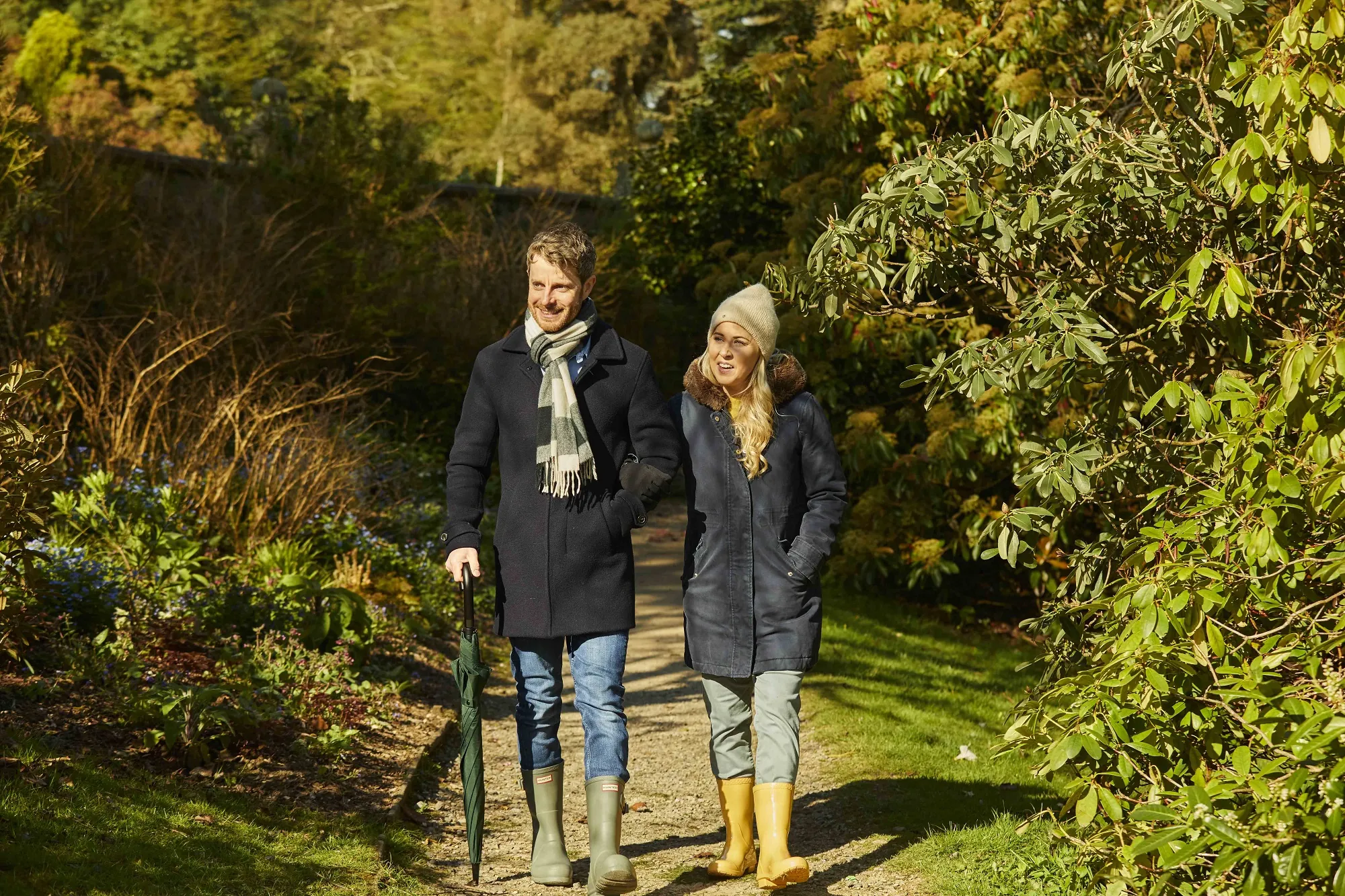 A family walking in the Garden of Allah at Borde Hill in spring. Image: Emli Bendixen