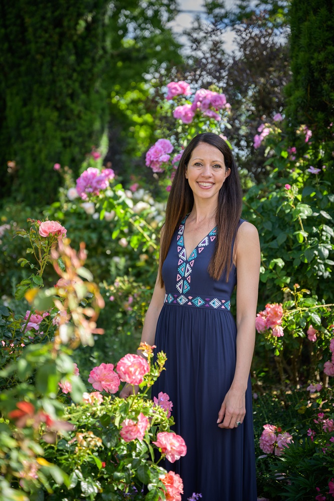 Jay Goddard (née Stephenson Clarke) in the Rose Garden. Image Anna Omiotek-Tott