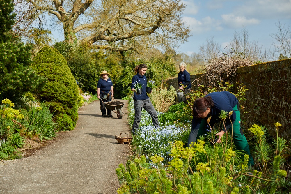 A family completing a kids trail at Borde Hill in spring. Image: Emli Bendixen