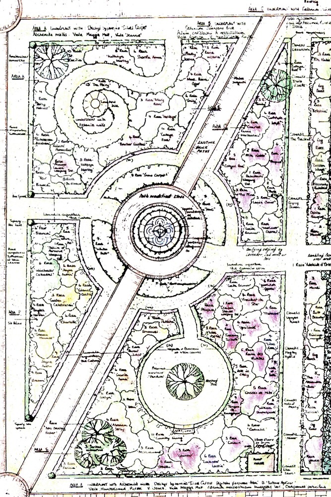 1996 Robin Williams Design for Jay Robin's Rose Garden